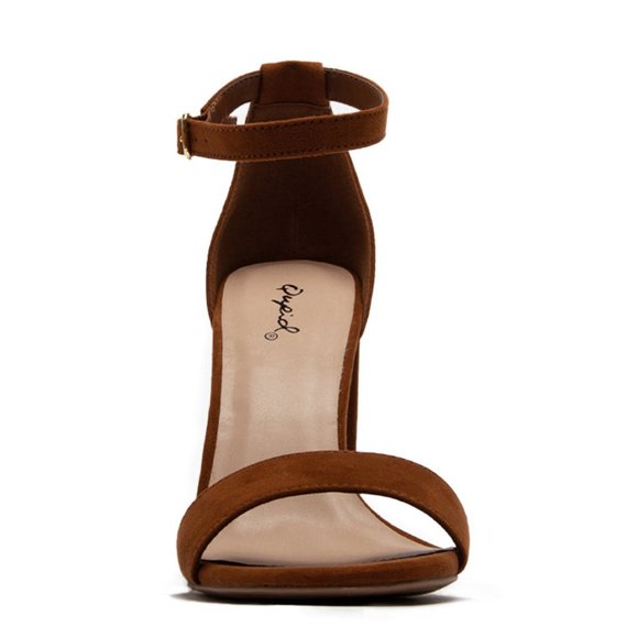 ChestnutNubuck One Band Ankle Strap Sandal - Picture 3 of 4